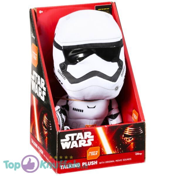 Star Wars (The Force Awakens) Pluche Knuffel Storm Trooper (20cm) + Geluid uit de film!