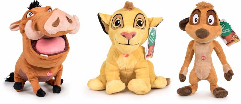 Disney Lion King Pluche Knuffel Met Geluid Pumba 30 cm - Afbeelding 2