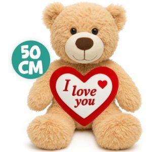 NICI 62324 Knuffeldier haas Lopino, 50 cm, bruin, zacht pluchen dier