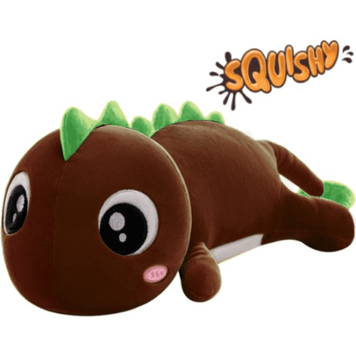 Salamander Bruin Squishy Kawaii Pluche Knuffel XL 75 cm