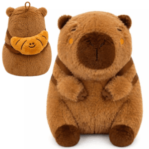 LYPPUL Capybara Pluche Dier, 30 cm, Schattig Knuffeldier, Simulatie Superzacht Gevuld Speelgoed, Pluche Knuffelpop, Verjaardagscadeau voor Kinderen